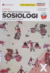 Image of Esensi Ilmu Pengetahuan SosialSosiologi X